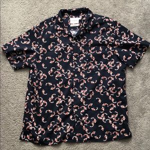 Button up Koi Fish Shirt